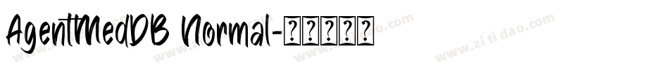 AgentMedDB Normal字体转换